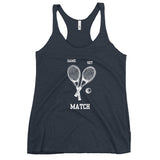 Game Set Match Tennis Women's Racerback Tank